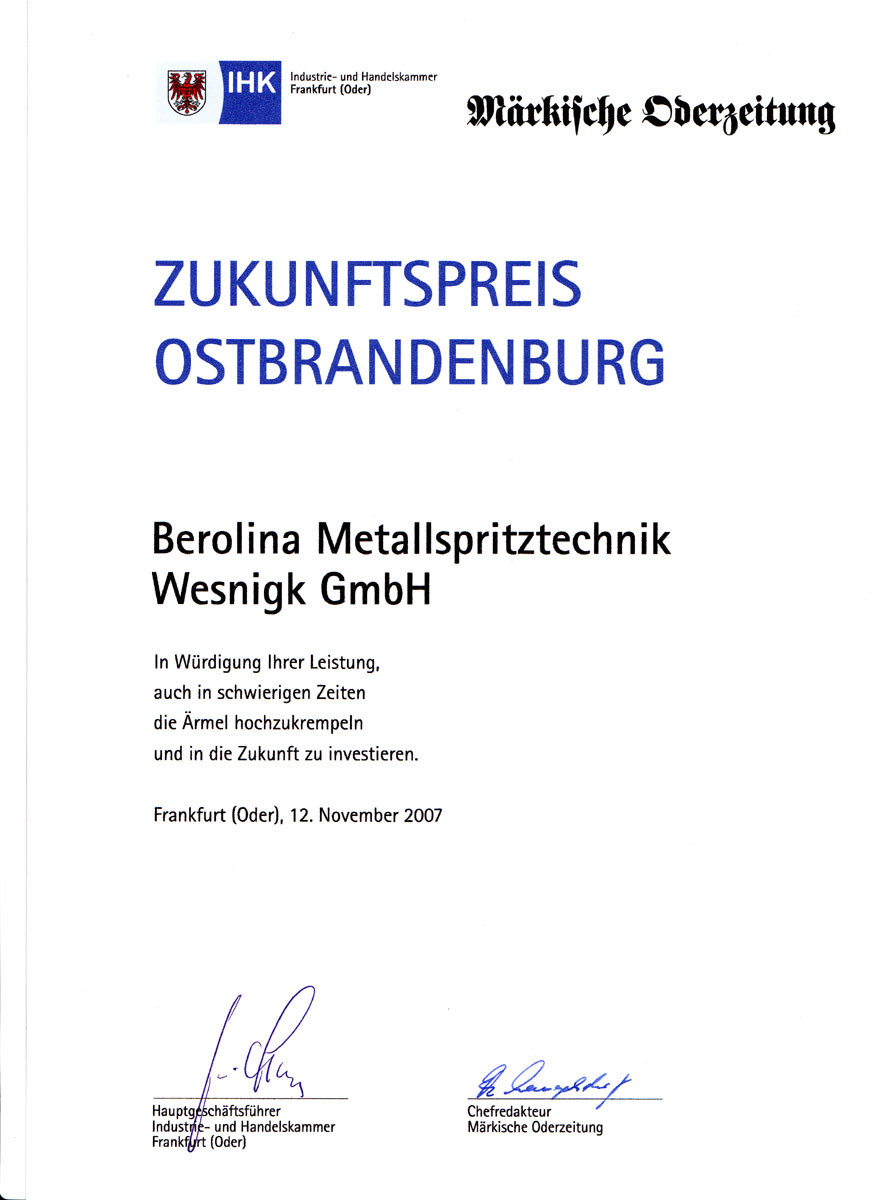 Zukunftspreis Ostbrandenburg