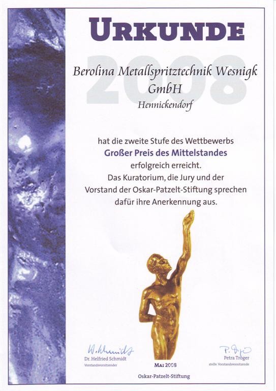 Großer Preis des Mittelstandes - Oskar-Patzelt-Stiftung
