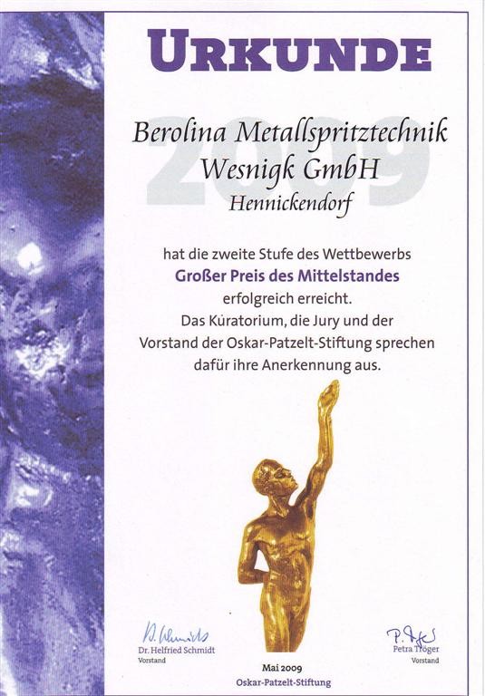 Großer Preis des Mittelstandes - Oskar-Patzelt-Stiftung