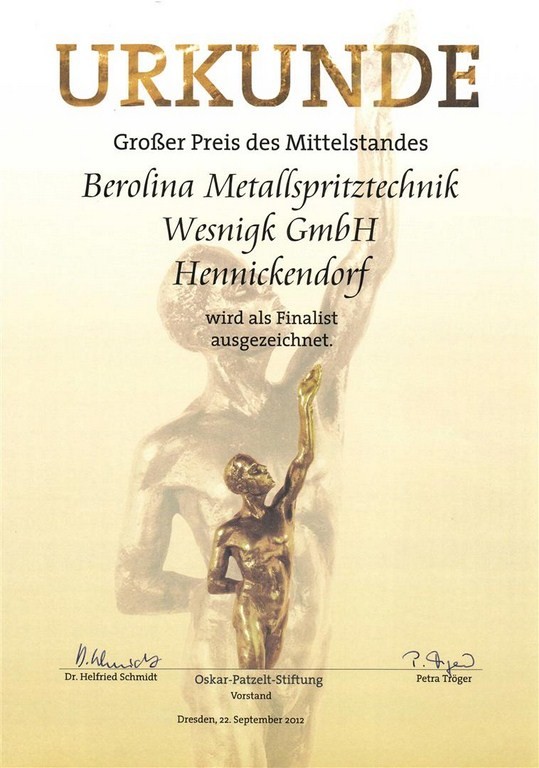 Großer Preis des Mittelstandes - Oskar-Patzelt-Stiftung