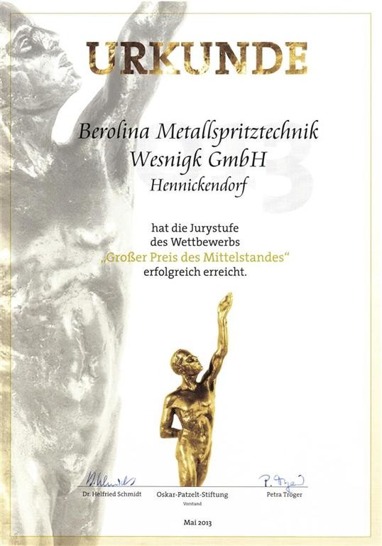 Großer Preis des Mittelstandes - Oskar-Patzelt-Stiftung