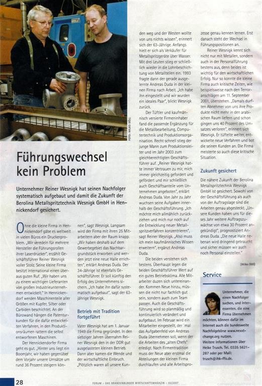 FORUM Das Brandenburger Wirtschaftsmagazin