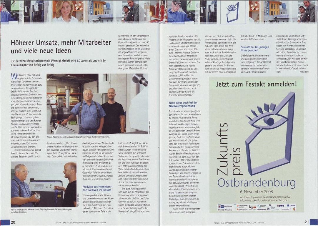 FORUM Das Brandenburger Wirtschaftsmagazin