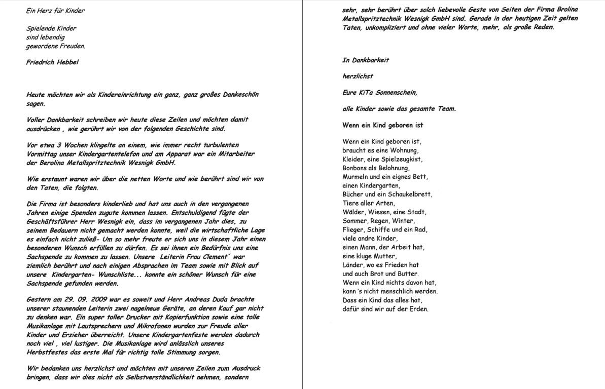 KiTa aus Hennickendorf